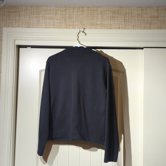 Woolrich Black Bomber Style Full Zip Sweatshirt Women's Size L - Picture 5 of 8